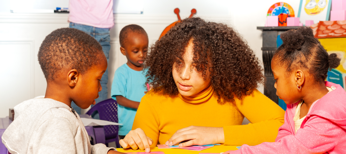 Two children playing