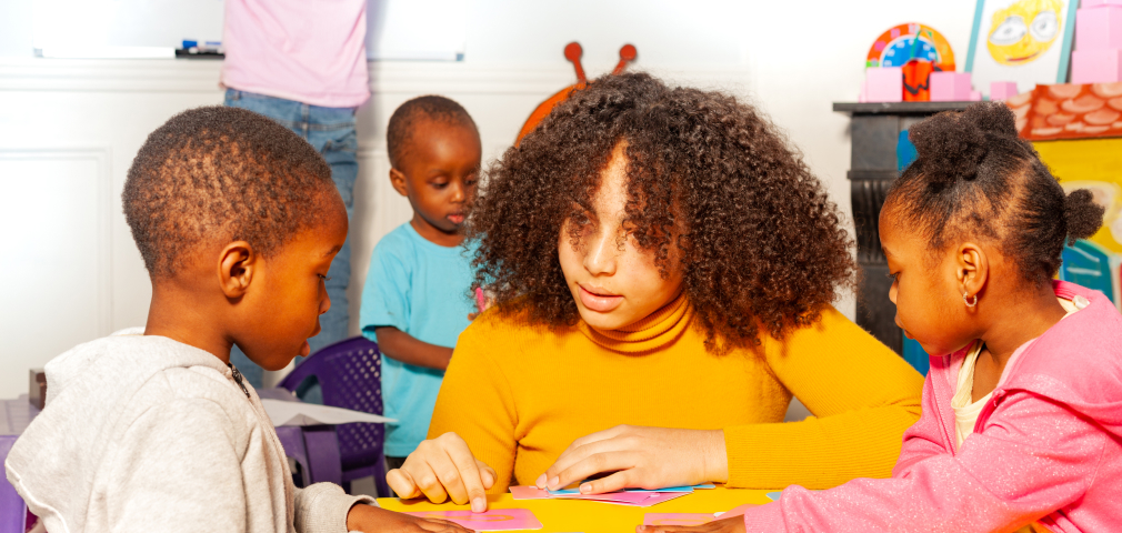 Two children playing